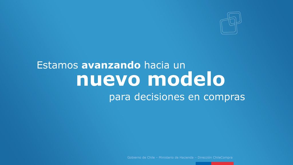 nuevo modelo Estamos avanzando hacia un para decisiones en compras