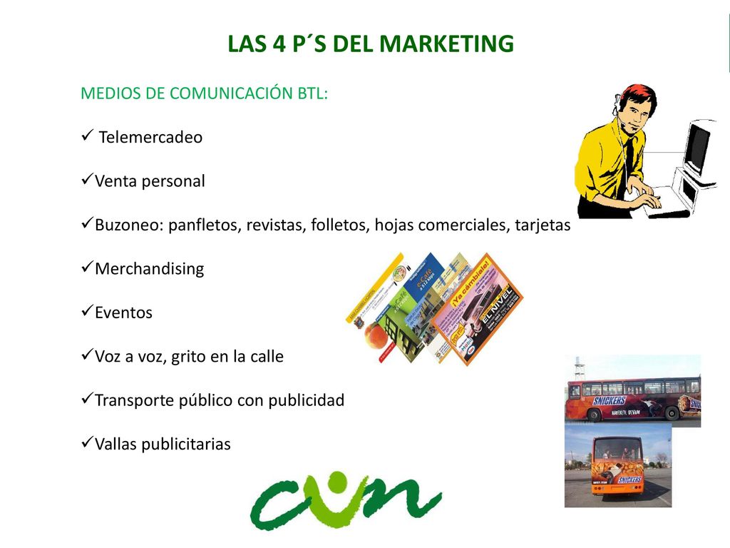 LAS 4 P´S DEL MARKETING MEDIOS DE COMUNICACIÓN BTL: Telemercadeo