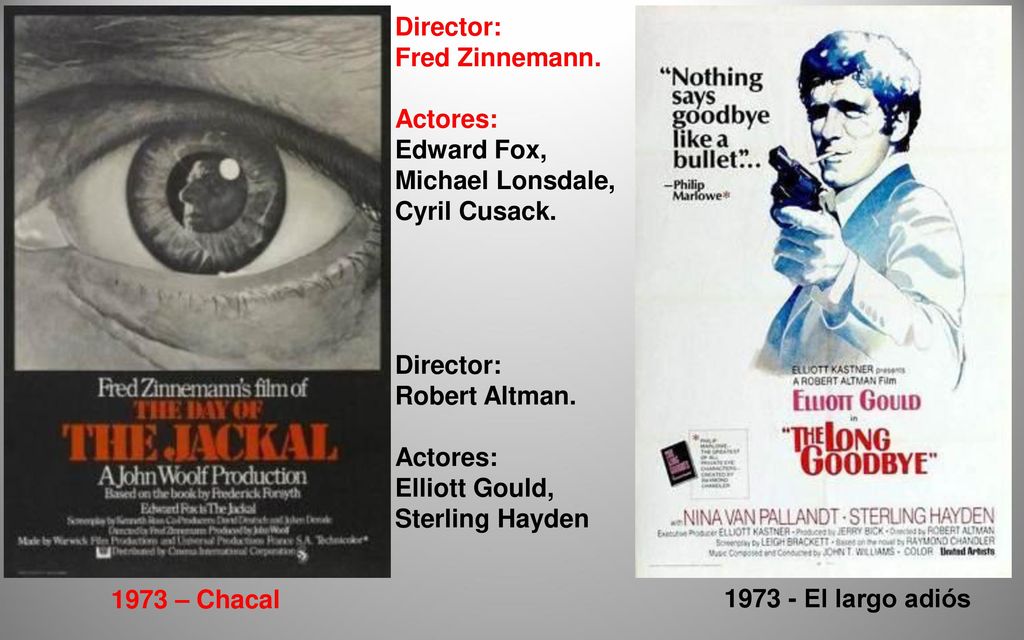 Director: Fred Zinnemann. Actores: Edward Fox, Michael Lonsdale, Cyril Cusack. Robert Altman. Elliott Gould, Sterling Hayden.