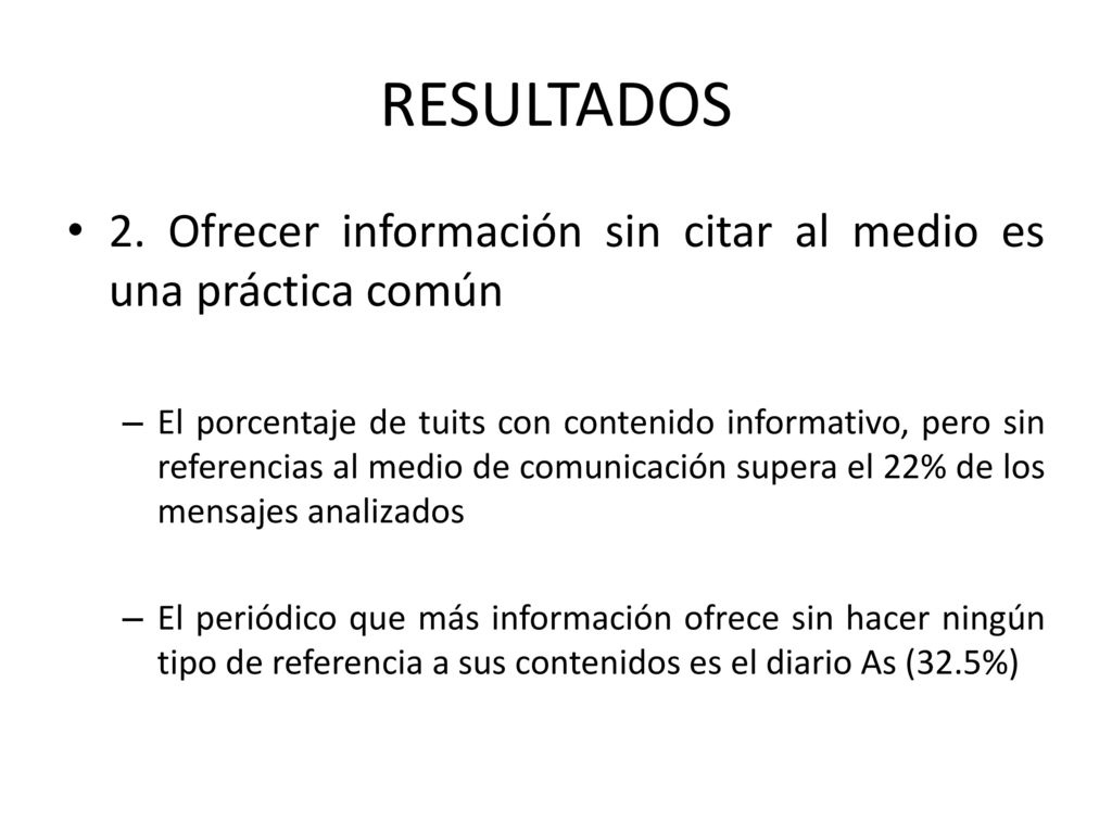 RESULTADOS 2. Ofrecer información sin citar al medio es una práctica común.