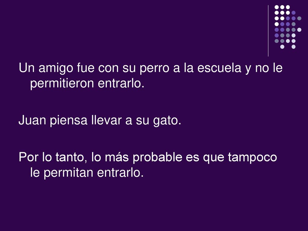 Un amigo fue con su perro a la escuela y no le permitieron entrarlo.