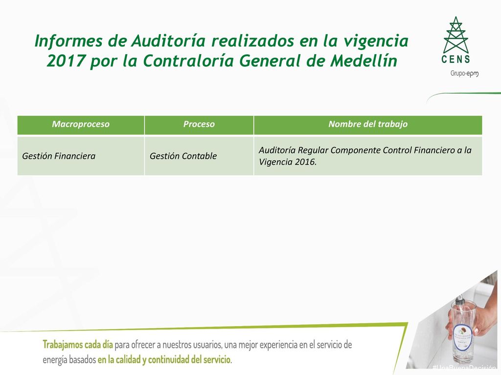 Informes de Auditoría realizados en la vigencia 2017 por la Contraloría General de Medellín
