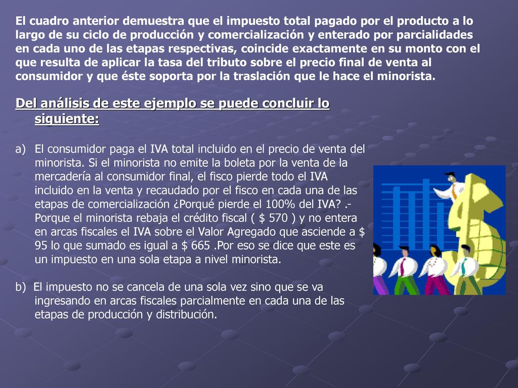 Del análisis de este ejemplo se puede concluir lo siguiente: