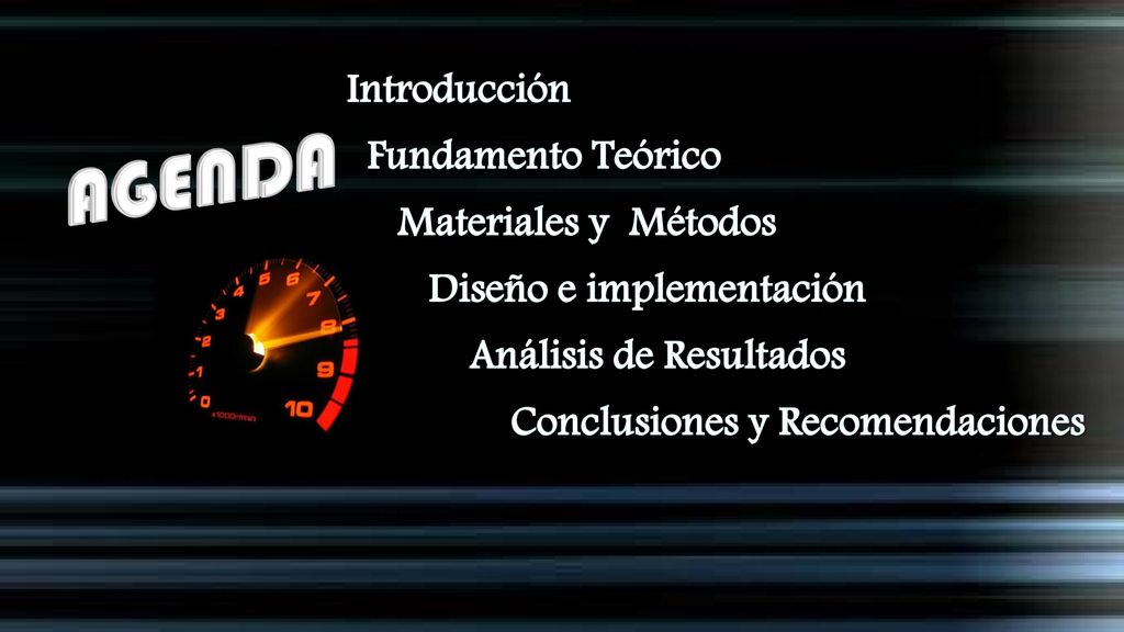 Introducción Fundamento Teórico Materiales y Métodos Diseño e implementación Análisis de Resultados Conclusiones y Recomendaciones