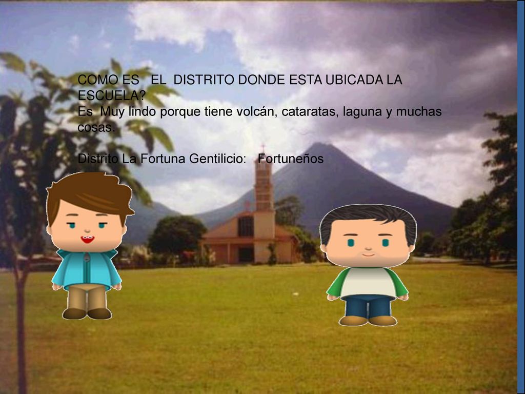 ¿Qué pasa aquí COMO ES EL DISTRITO DONDE ESTA UBICADA LA ESCUELA