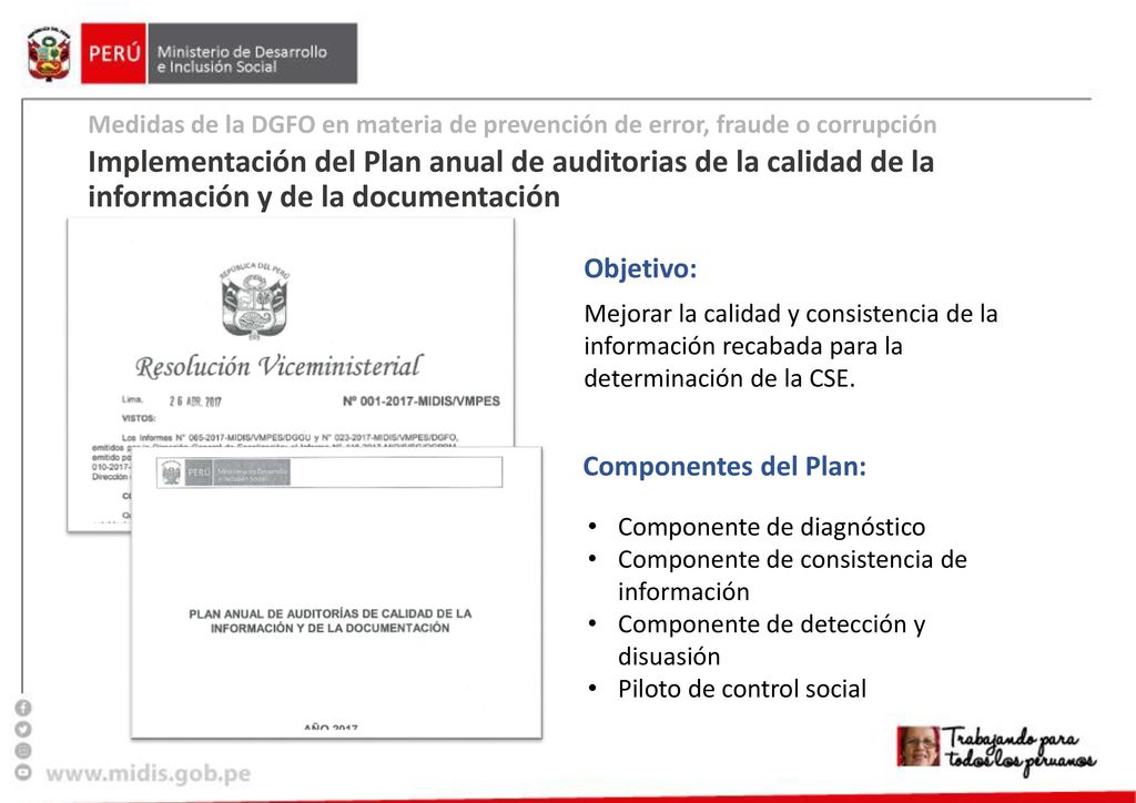 Medidas de la DGFO en materia de prevención de error, fraude o corrupción