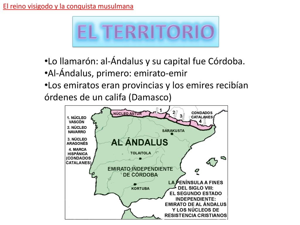 EL TERRITORIO Lo llamarón: al-Ándalus y su capital fue Córdoba.