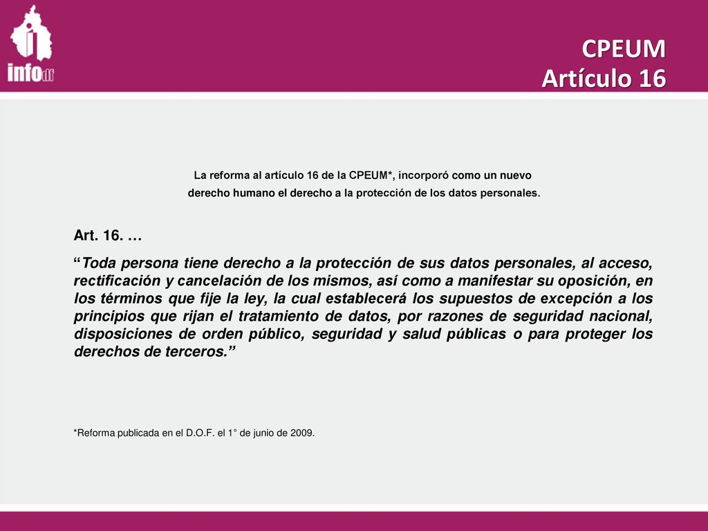 derecho humano el derecho a la protección de los datos personales.