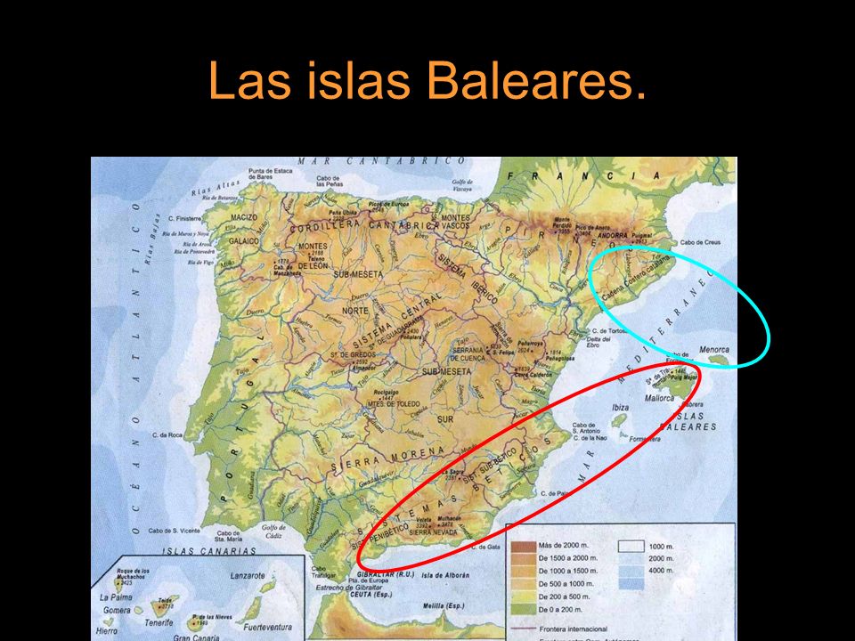 Las islas Baleares.