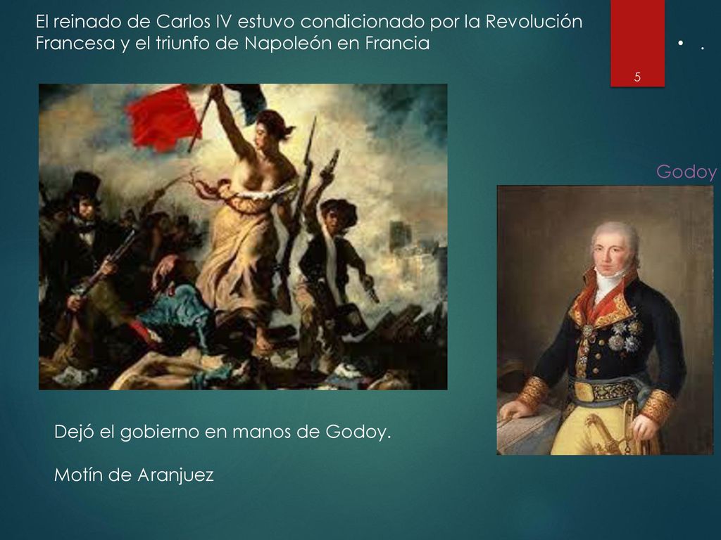 Dejó el gobierno en manos de Godoy. Motín de Aranjuez