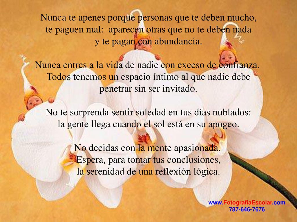 Nunca te apenes porque personas que te deben mucho,