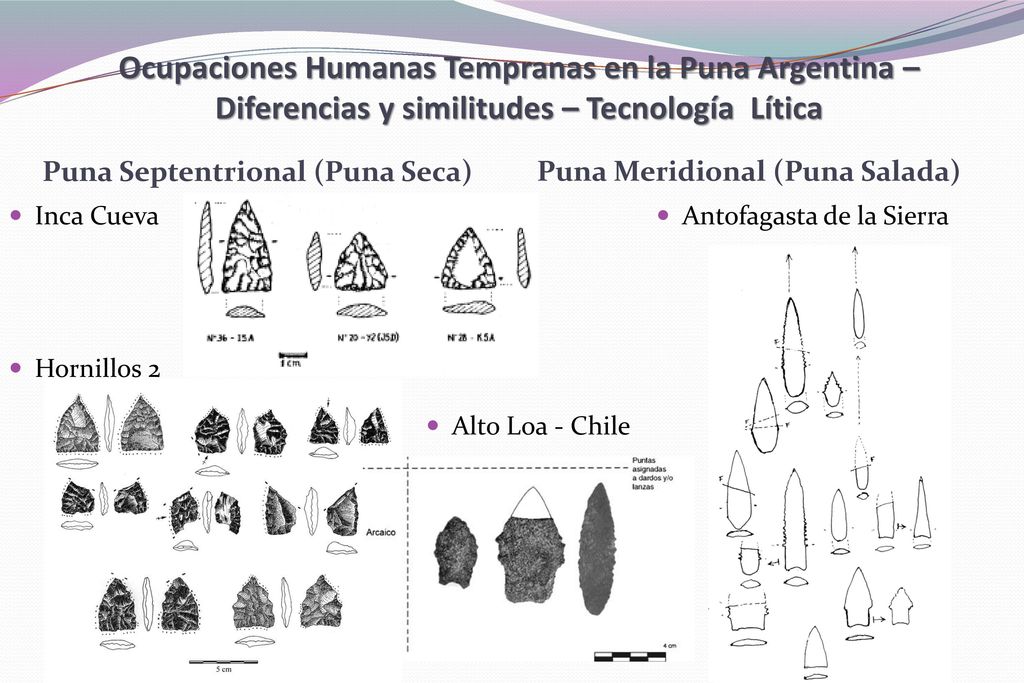 Los sitios que tienen las dataciones más tempranas están localizados en la periferia de la Puna, cercano a los valles mesotérmicos y las selvas de montaña