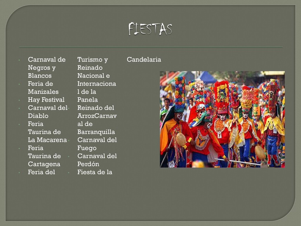 FIESTAS Feria del Turismo y Reinado Nacional e Internacional de la Panela. Carnaval de Negros y Blancos.