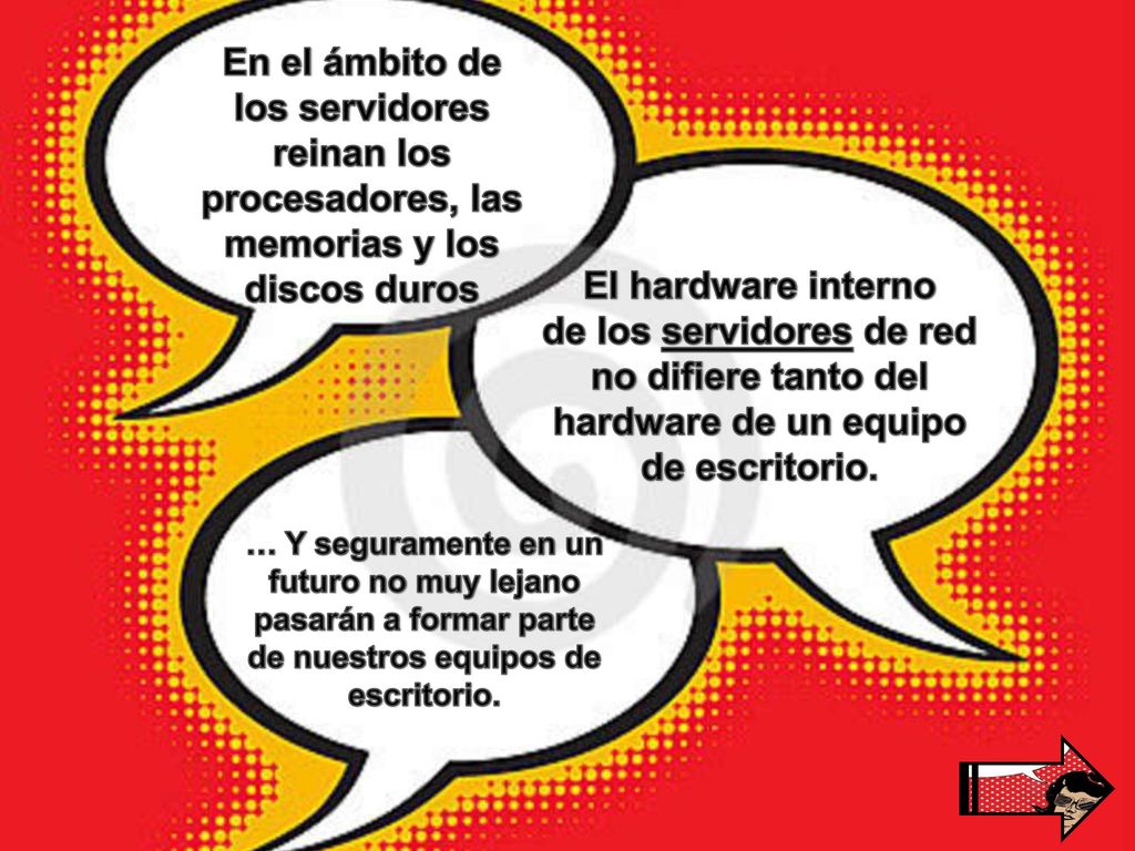 En el ámbito de los servidores reinan los procesadores, las memorias y los discos duros
