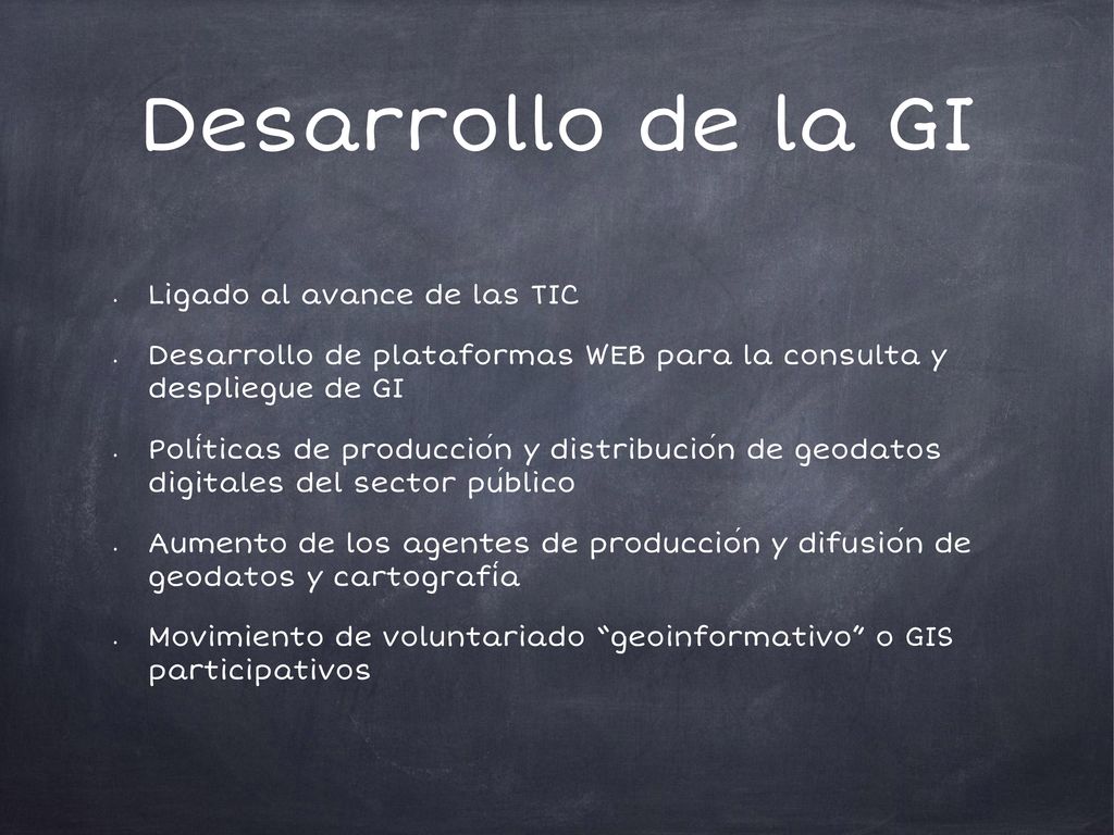 Desarrollo de la GI Ligado al avance de las TIC