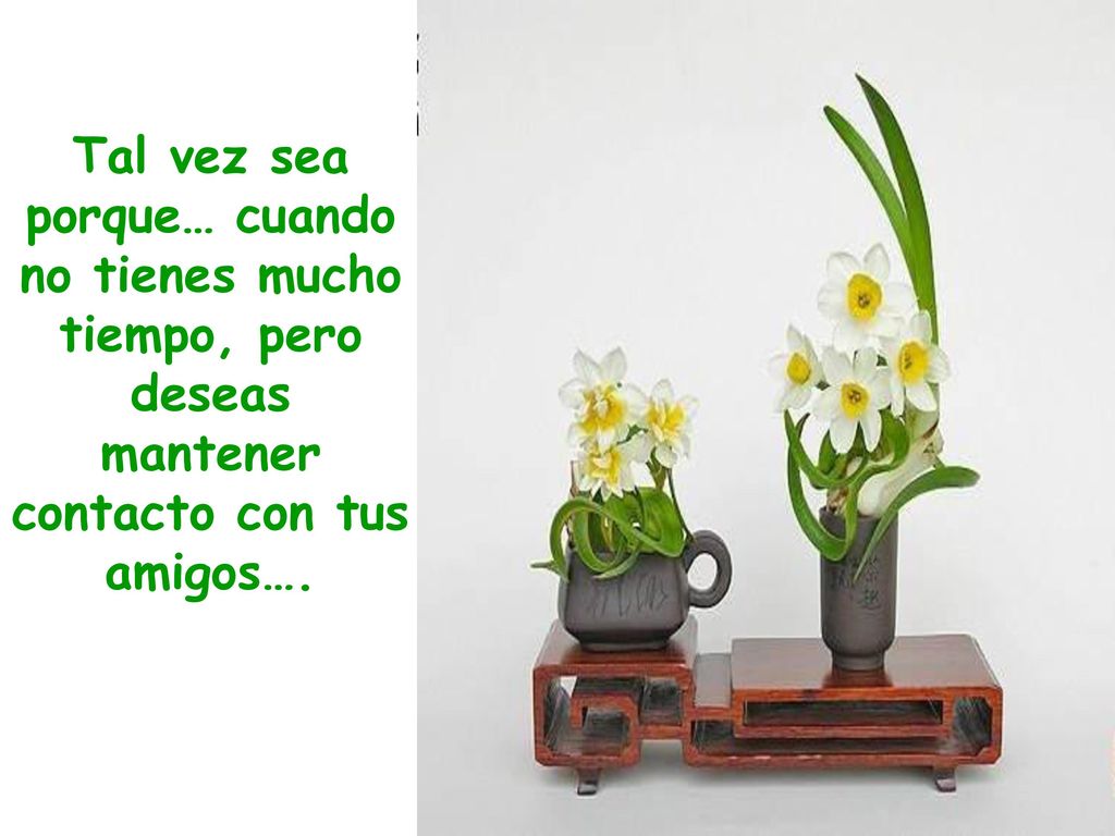 Tal vez sea porque… cuando no tienes mucho tiempo, pero deseas mantener contacto con tus amigos….