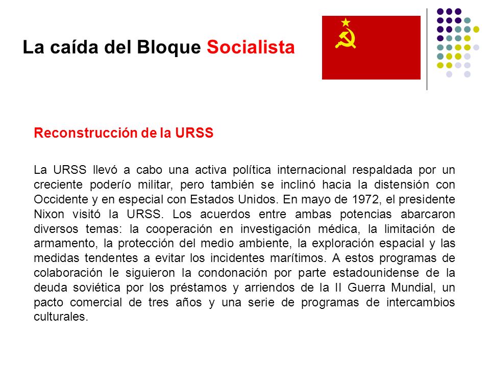La caída del Bloque Socialista