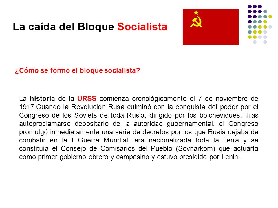 La caída del Bloque Socialista