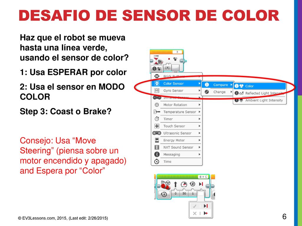 Desafio de SENSOR de color