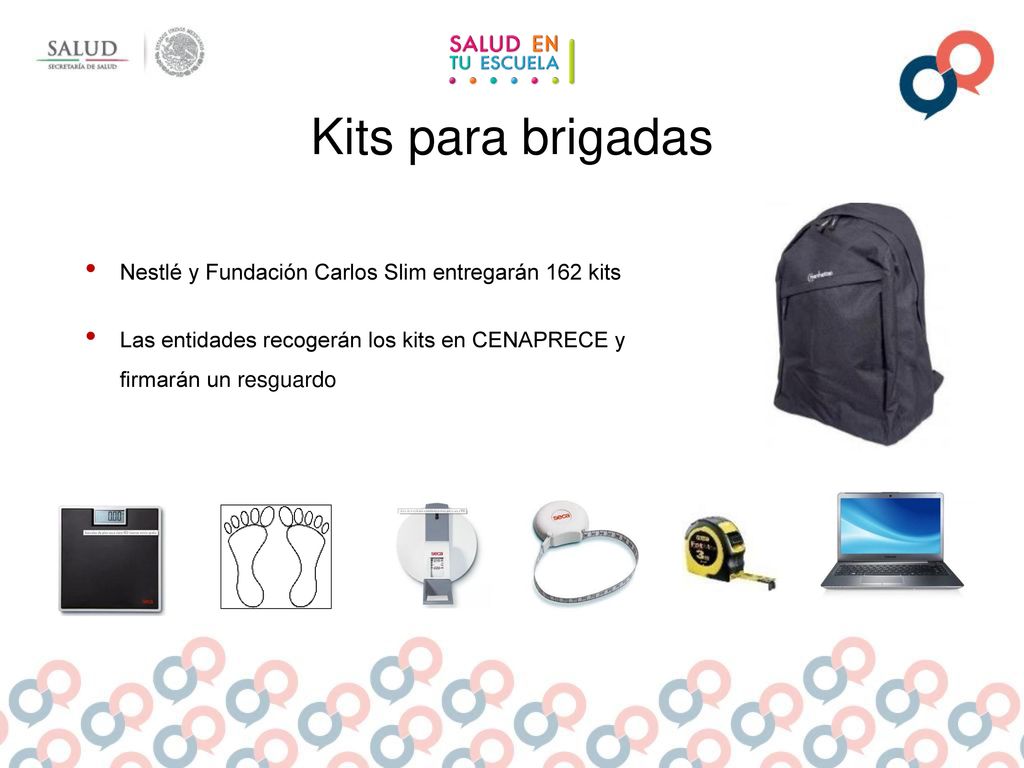 Kits para brigadas Nestlé y Fundación Carlos Slim entregarán 162 kits