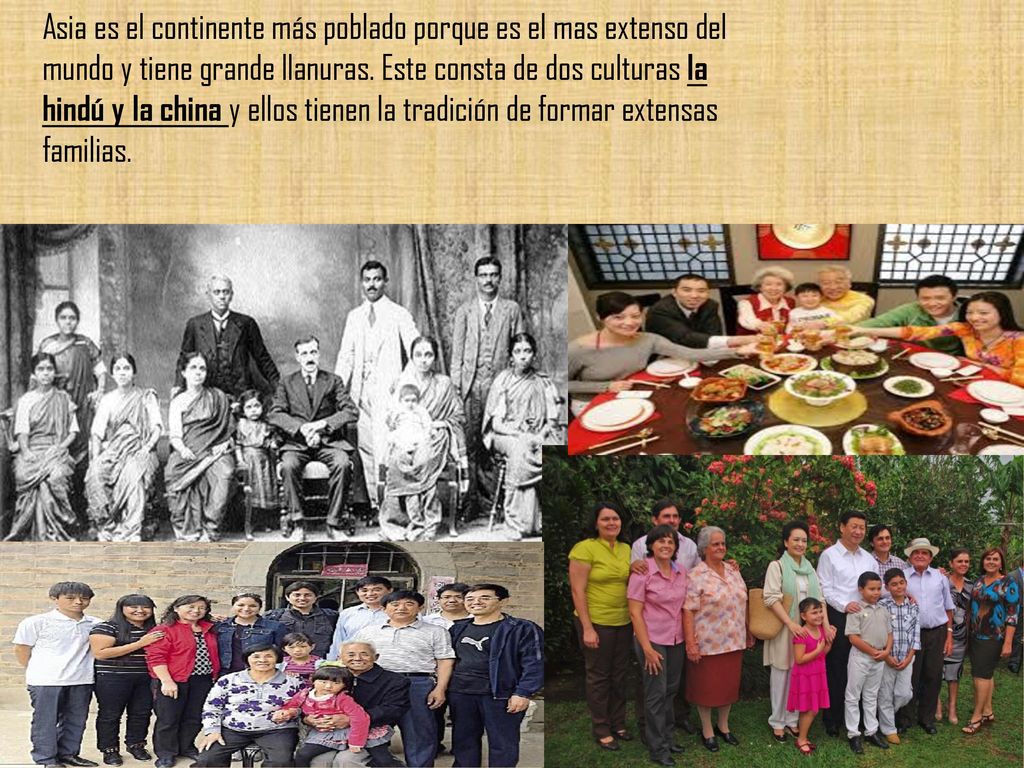 Asia es el continente más poblado porque es el mas extenso del mundo y tiene grande llanuras.