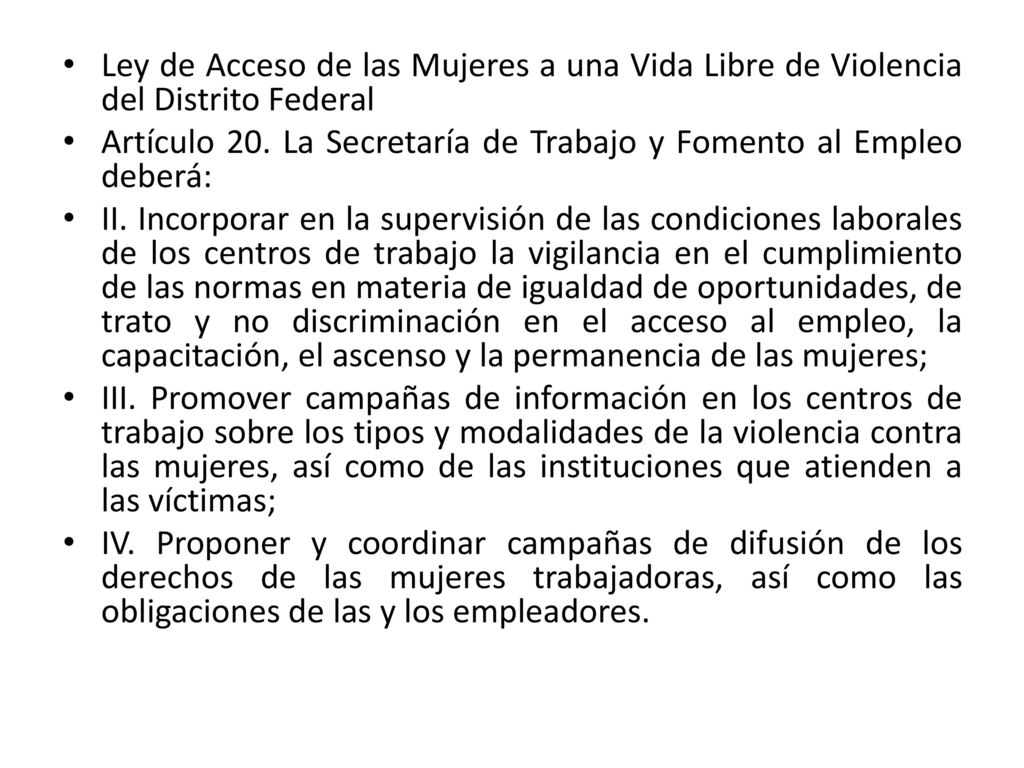 Ley de Acceso de las Mujeres a una Vida Libre de Violencia del Distrito Federal