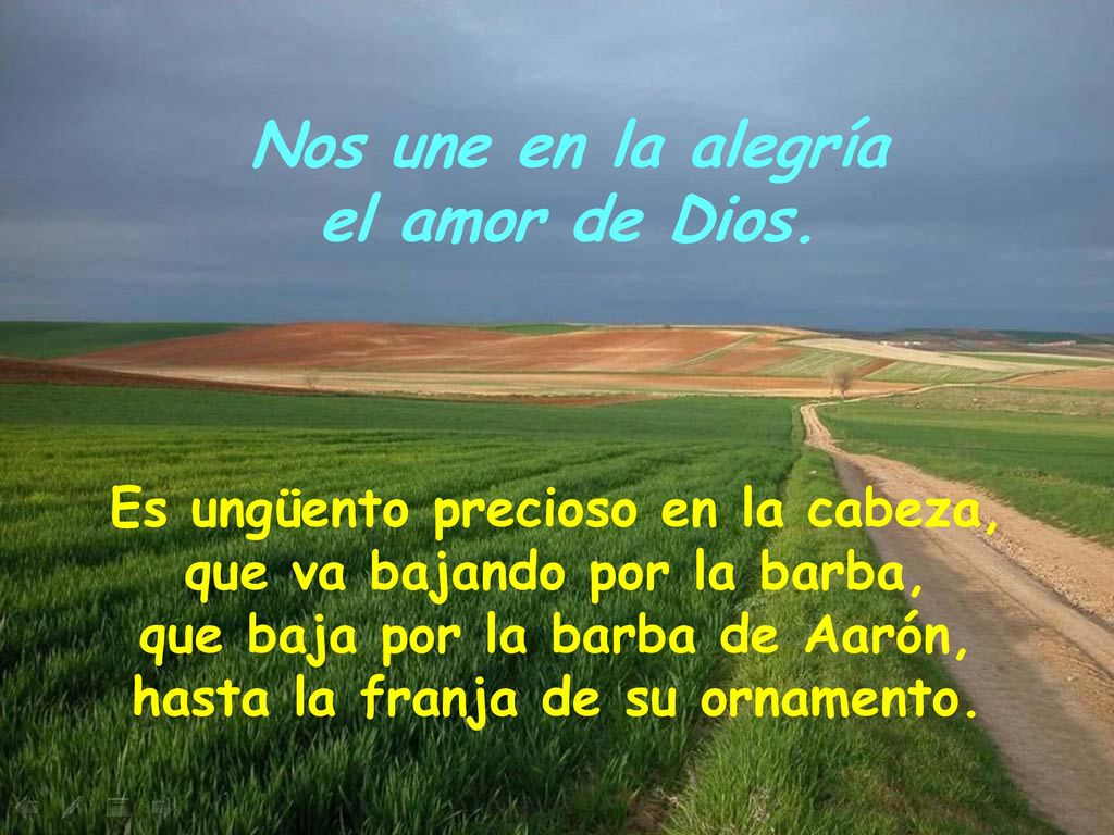 Nos une en la alegría el amor de Dios.