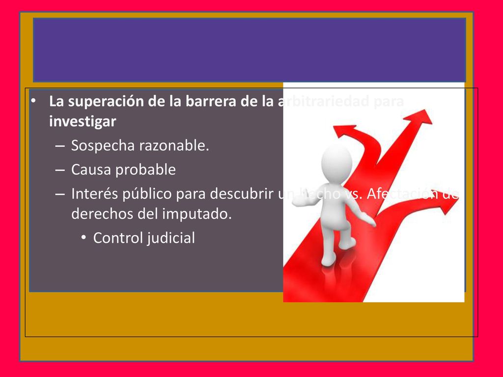 La superación de la barrera de la arbitrariedad para investigar