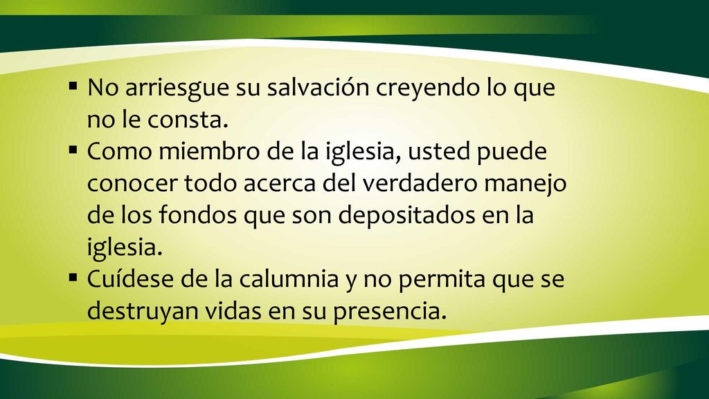 No arriesgue su salvación creyendo lo que no le consta.