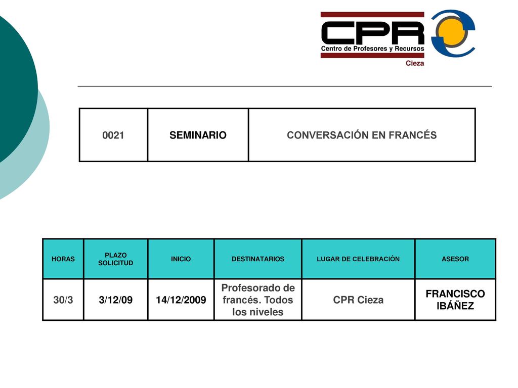 CONVERSACIÓN EN FRANCÉS Profesorado de francés. Todos los niveles