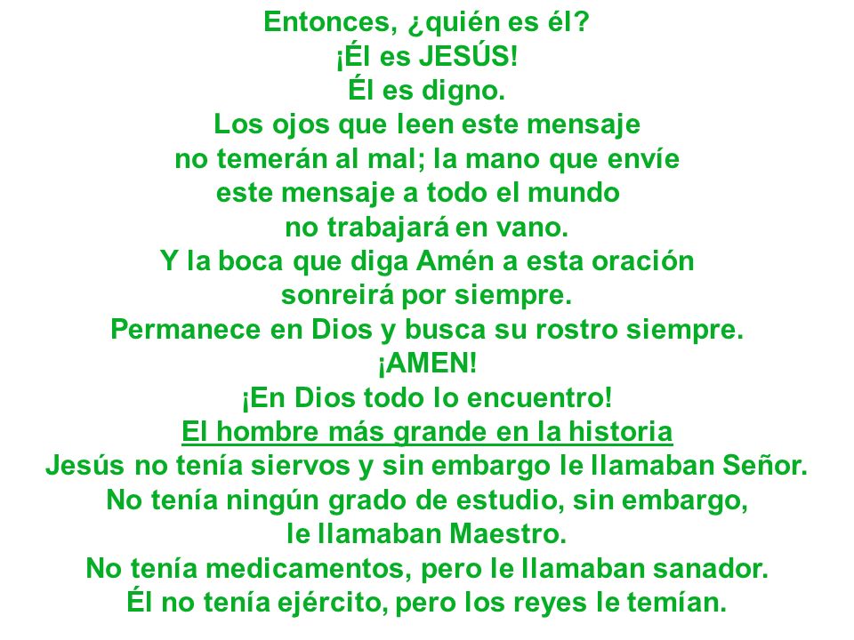 Entonces, ¿quién es él. ¡Él es JESÚS. Él es digno
