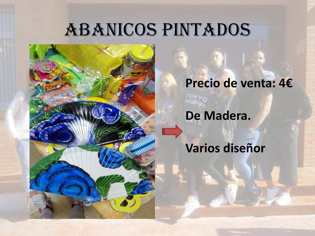 Abanicos pintados Precio de venta: 4€ De Madera. Varios diseñor