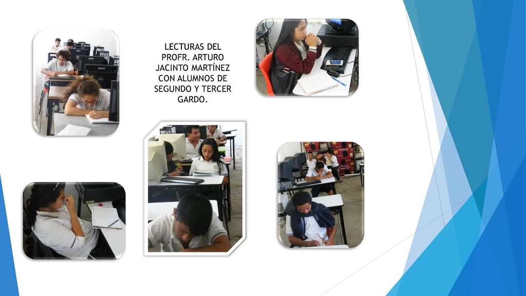PROFR. ARTURO JACINTO MARTÍNEZ CON ALUMNOS DE SEGUNDO Y TERCER GARDO.