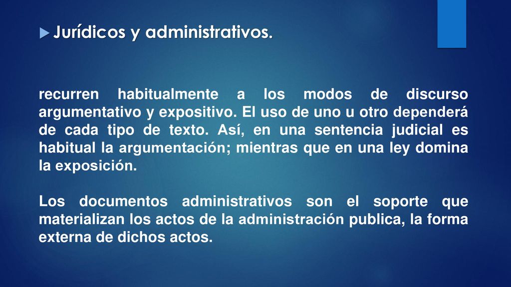 Jurídicos y administrativos.