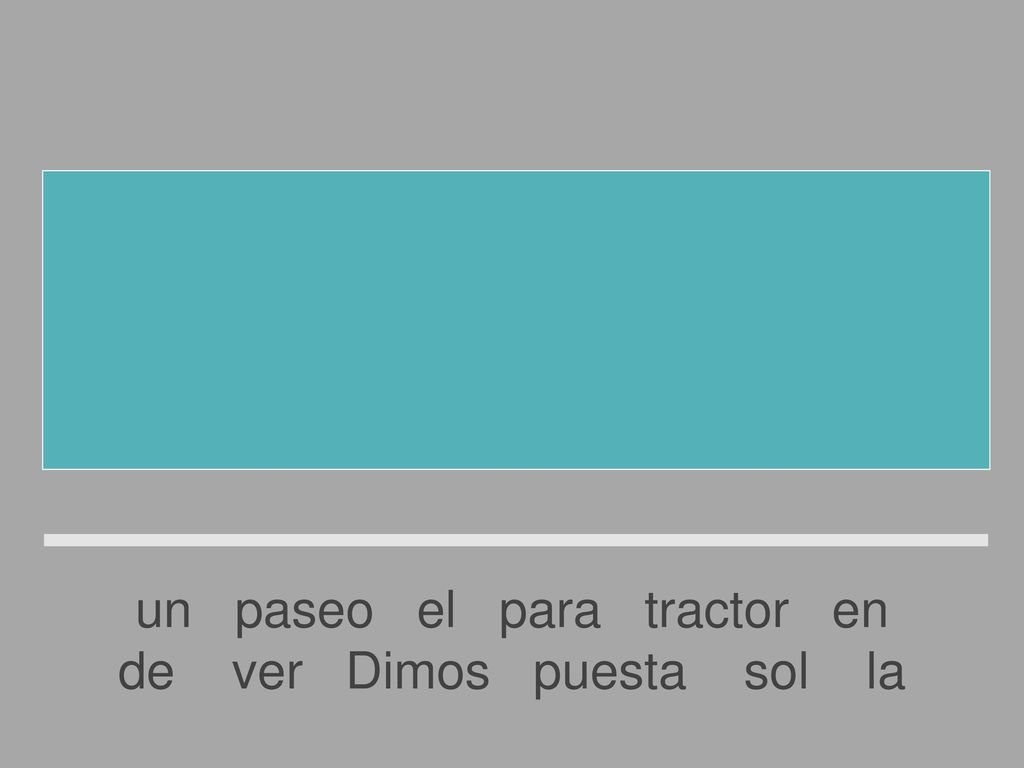 Dimos un paseo en el tractor para ver la puesta de sol