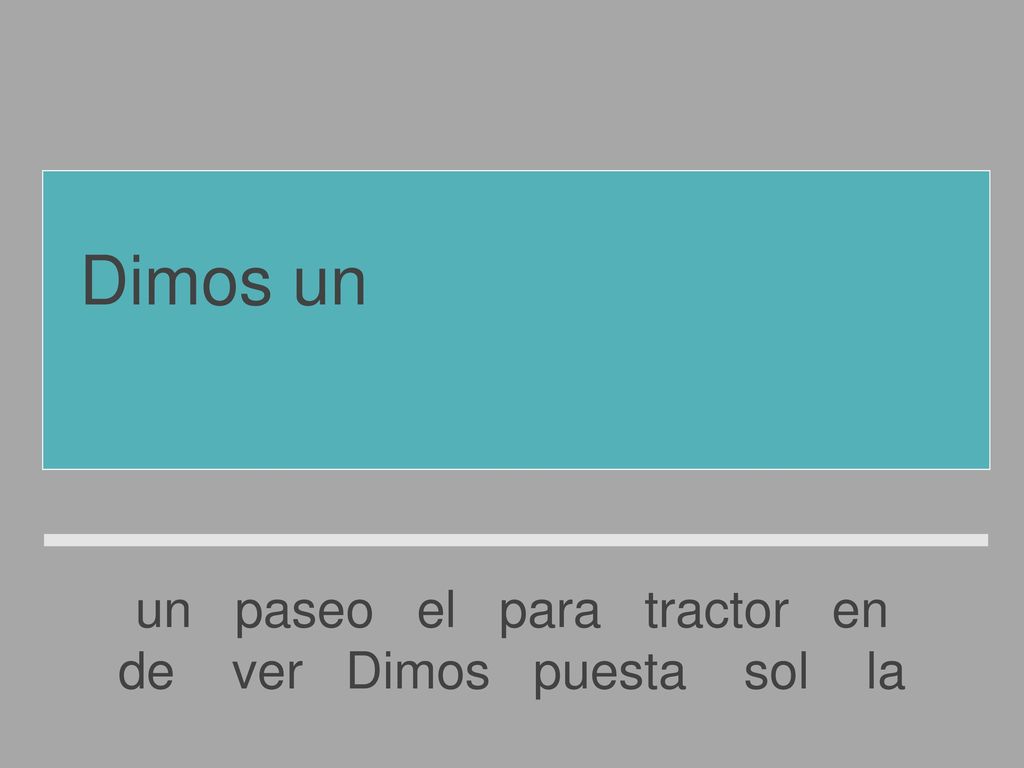 Dimos un paseo en el tractor para ver la puesta de sol