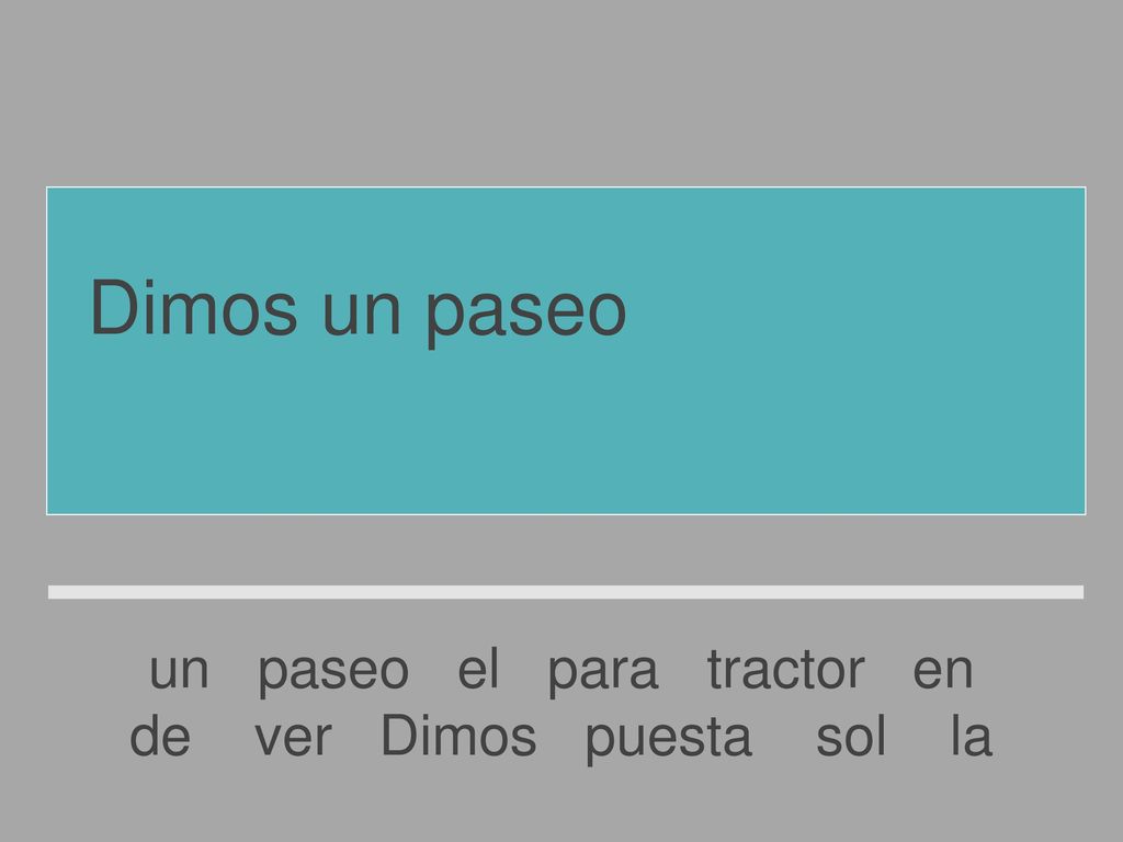 Dimos un paseo en el tractor para ver la puesta de sol