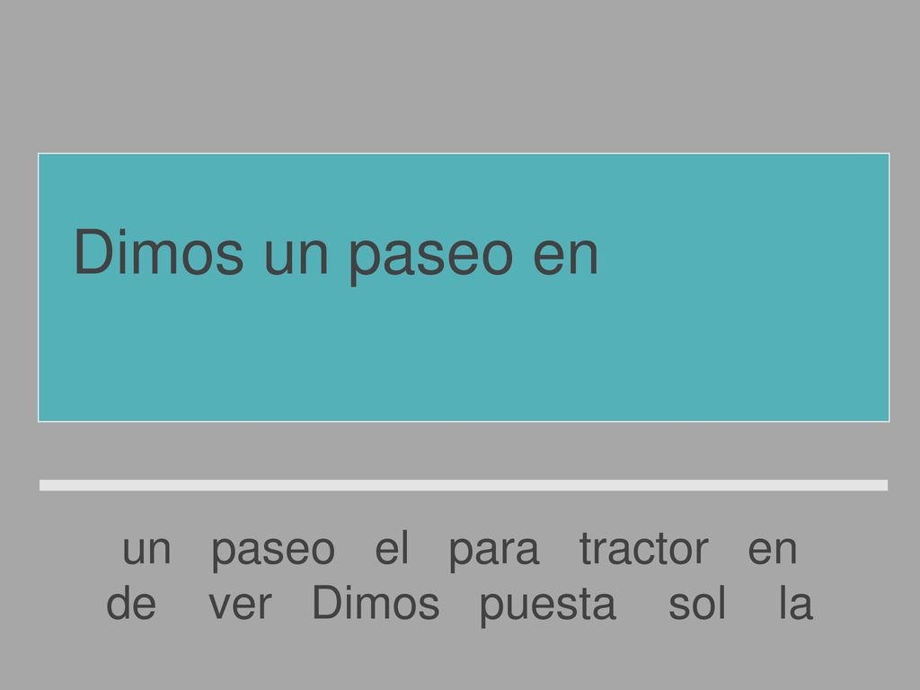 Dimos un paseo en el tractor para ver la puesta de sol