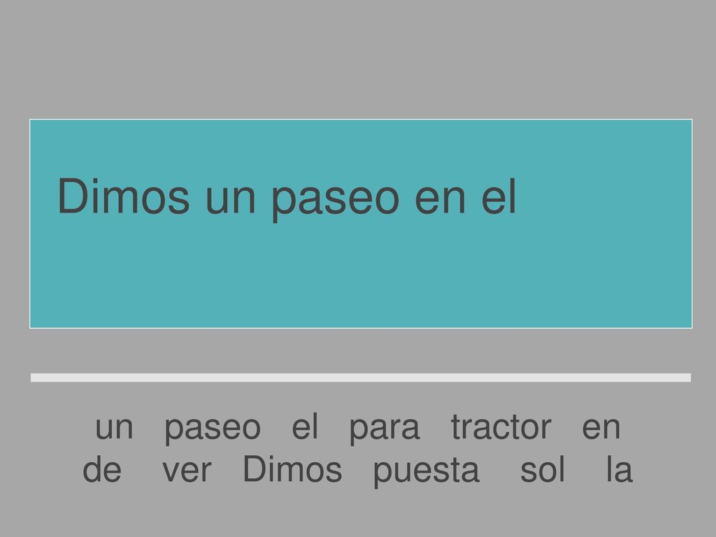Dimos un paseo en el tractor para ver la puesta de sol