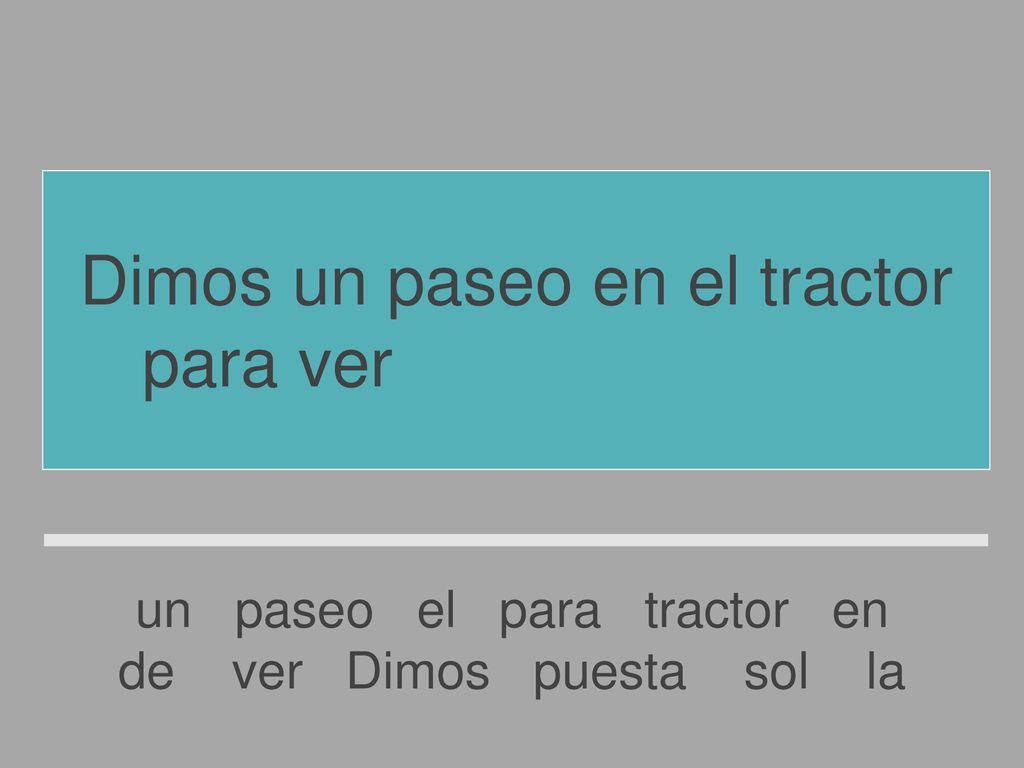 Dimos un paseo en el tractor para ver la puesta de sol
