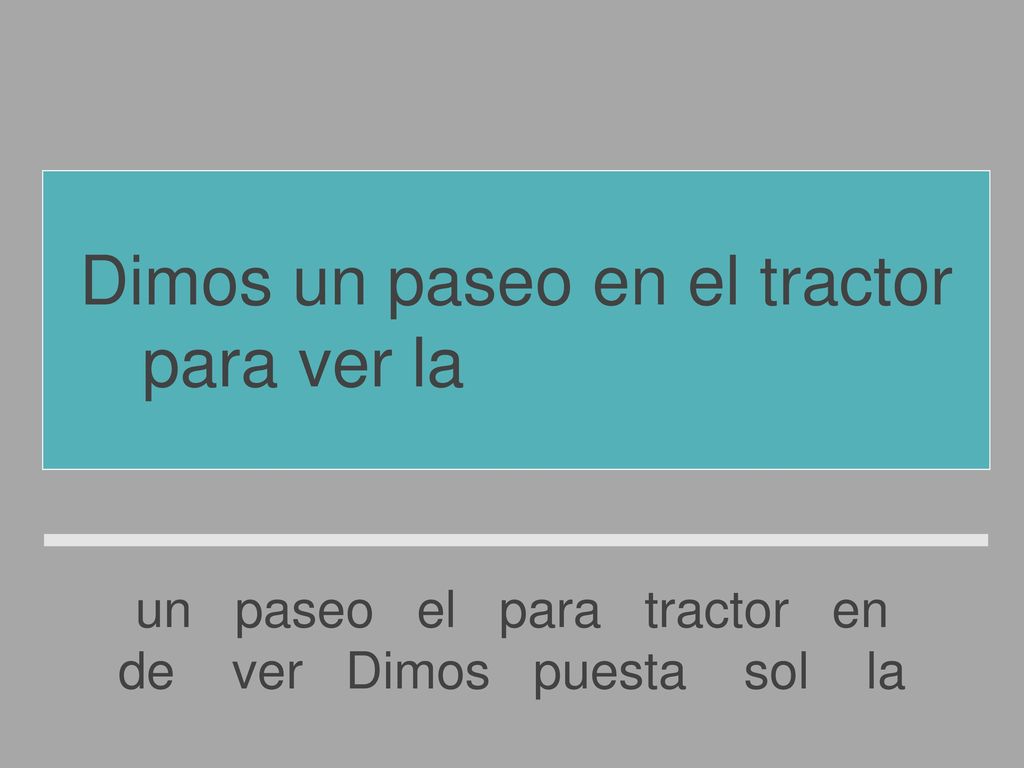 Dimos un paseo en el tractor para ver la puesta de sol