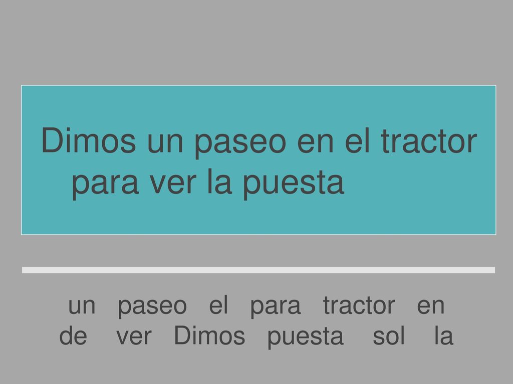 Dimos un paseo en el tractor para ver la puesta de sol