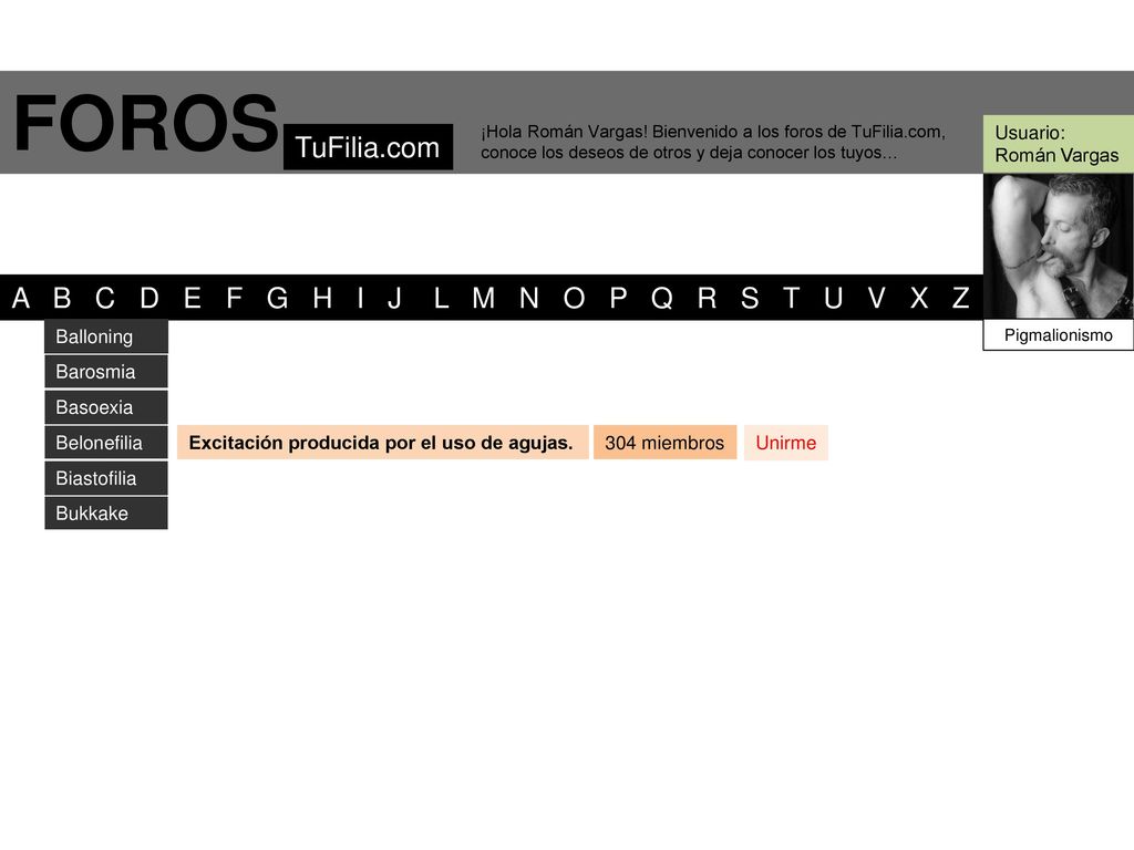 FOROS TuFilia.com A B C D E F G H I J L M N O P Q R S T U V X Z