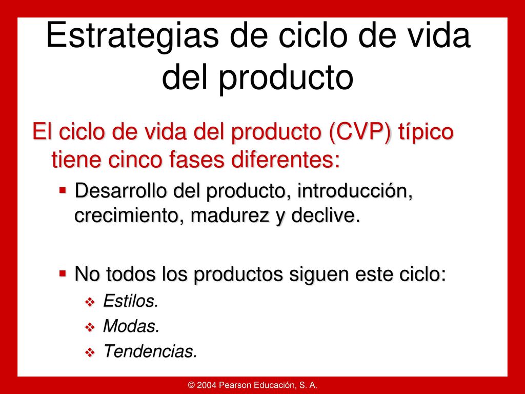 Estrategias de ciclo de vida del producto