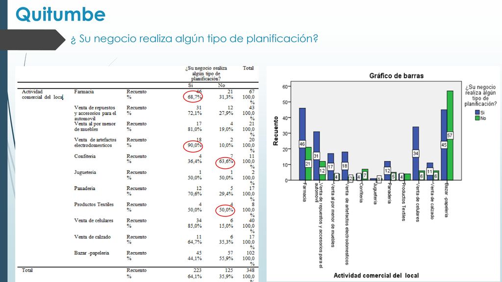 ¿ Su negocio realiza algún tipo de planificación