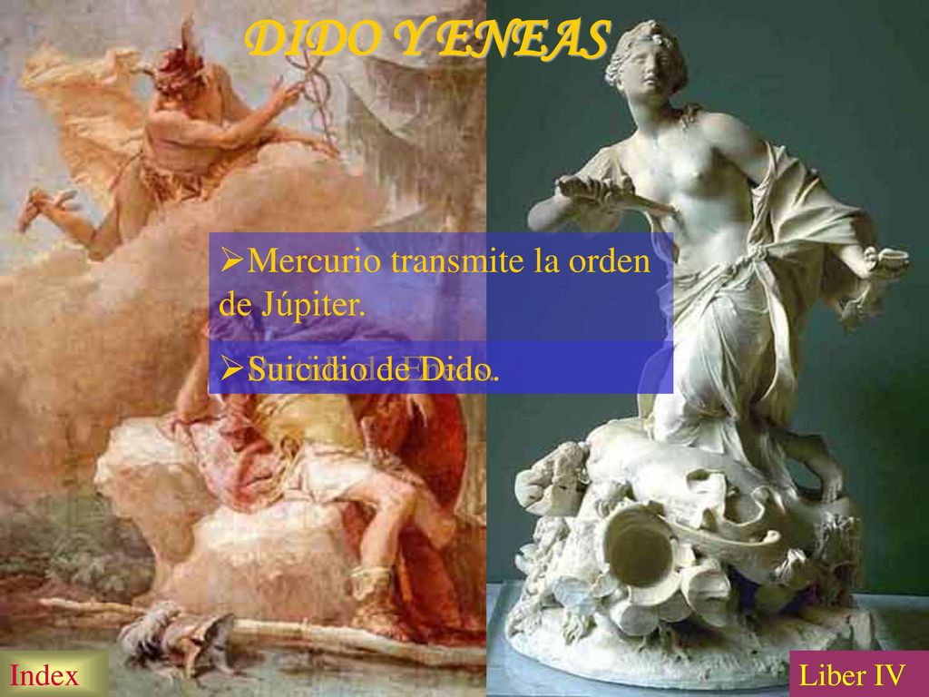 DIDO Y ENEAS Mercurio transmite la orden de Júpiter. Partida de Eneas.