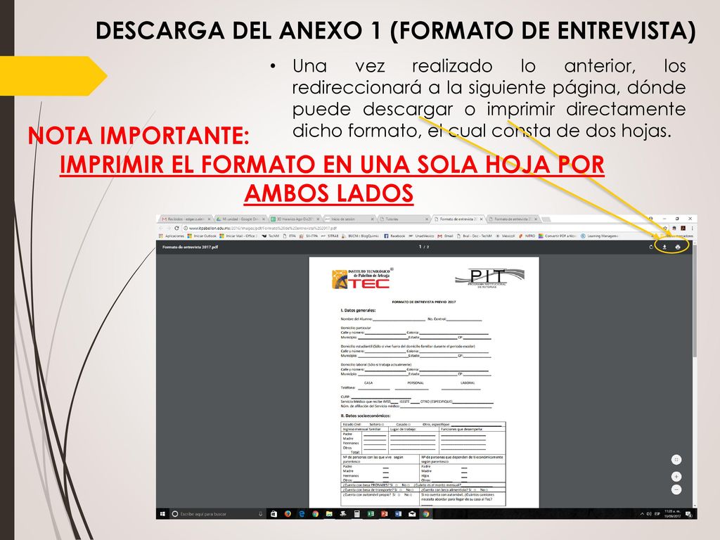 IMPRIMIR EL FORMATO EN UNA SOLA HOJA POR AMBOS LADOS