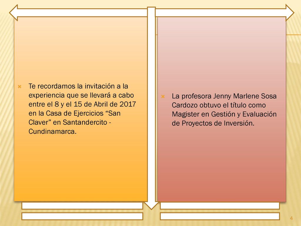 Te recordamos la invitación a la experiencia que se llevará a cabo entre el 8 y el 15 de Abril de 2017 en la Casa de Ejercicios San Claver en Santandercito - Cundinamarca.