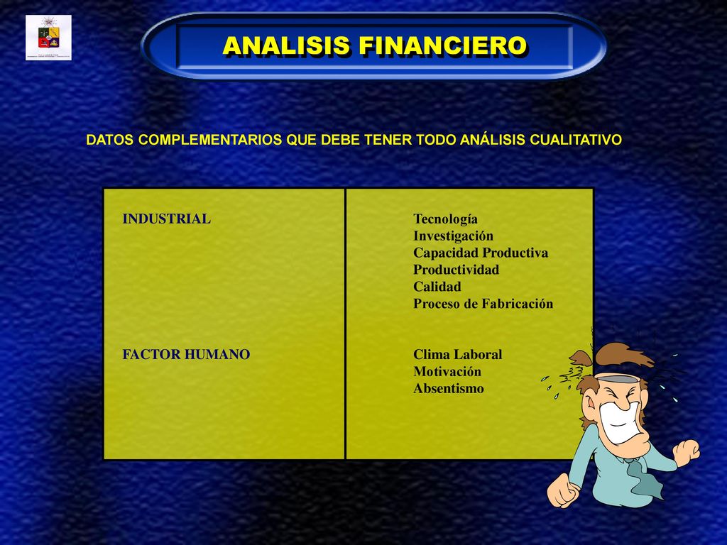 ANALISIS FINANCIERO DATOS COMPLEMENTARIOS QUE DEBE TENER TODO ANÁLISIS CUALITATIVO. INDUSTRIAL Tecnología.