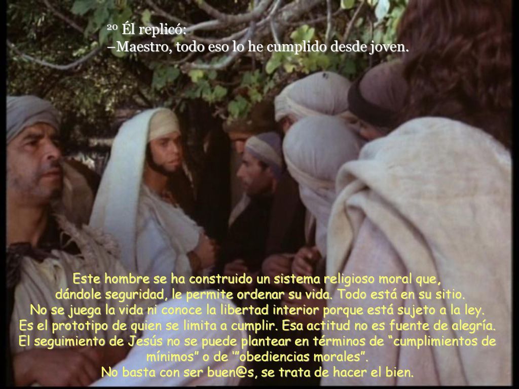 No basta con ser se trata de hacer el bien.